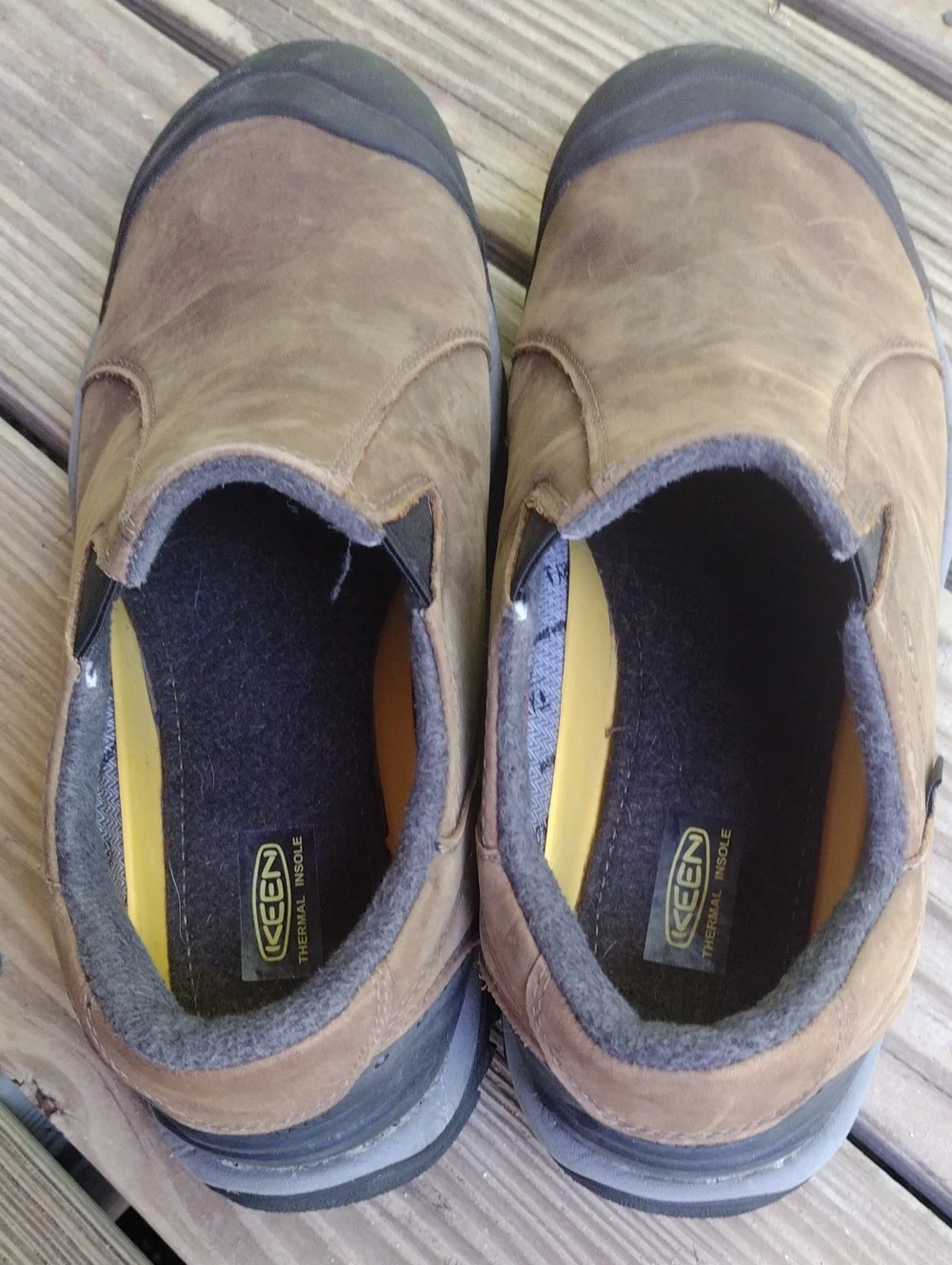 Keen Men's Brown Leather Slip-On Casual Loafers 12